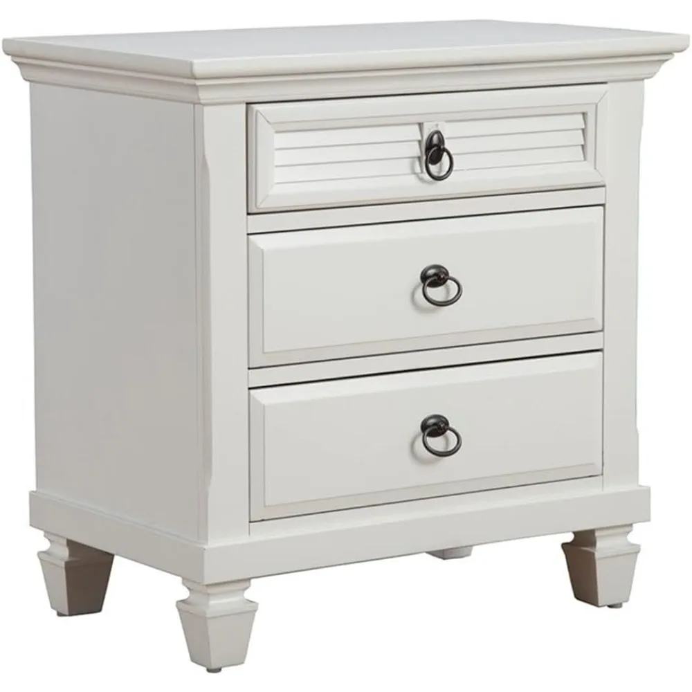 Winchester Nightstand, 28" W x 17" D x 28" H, White
Winchester Nightstand, 28" W x 17" D x 28" H, White
