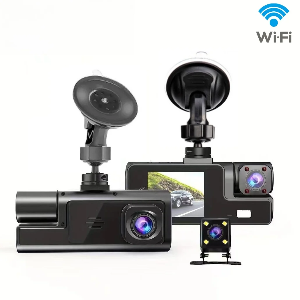 HONG TONG High definition 1080P driving recorder, supporting front, interior, and rear recording and WIFI connection functions
HONG TONG High definition 1080P driving recorder, supporting front, interior, and rear recording and WIFI connection functions
