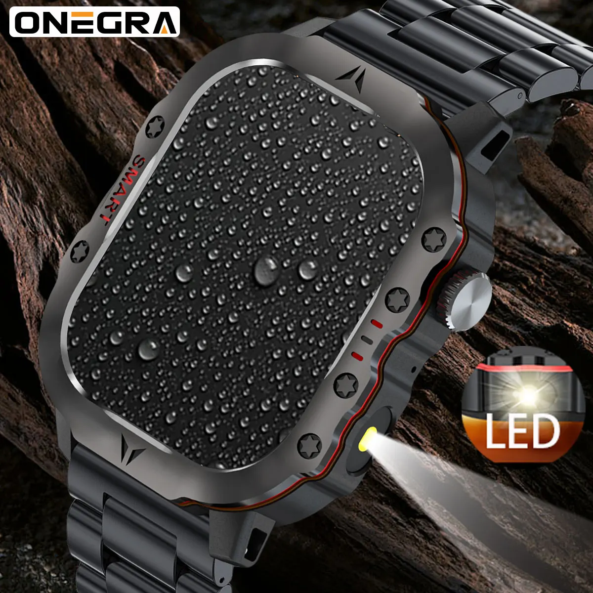 2.01 inch LED-illuminated men's smart watch, high-definition call, voice assistant, outdoor sports men's watch.
2.01 inch LED-illuminated men's smart watch, high-definition call, voice assistant, outdoor sports men's watch.