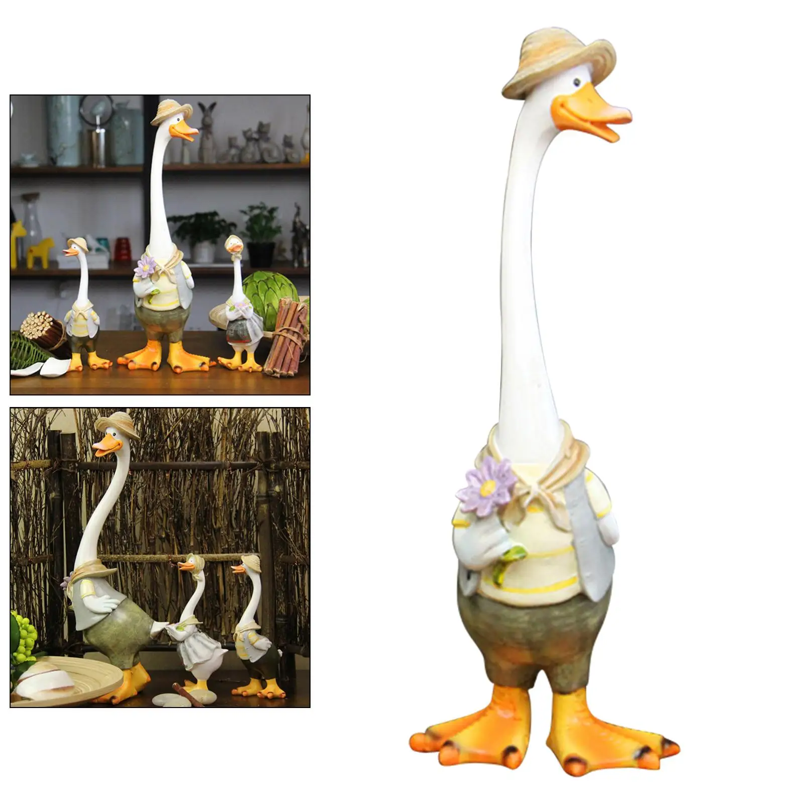 Lovely Garden Duck Statues Resin Animal Sculpture Standing Home Tabletop Yard Backyard Lawn Décor Artwork 34cm Tall
Lovely Garden Duck Statues Resin Animal Sculpture Standing Home Tabletop Yard Backyard Lawn Décor Artwork 34cm Tall