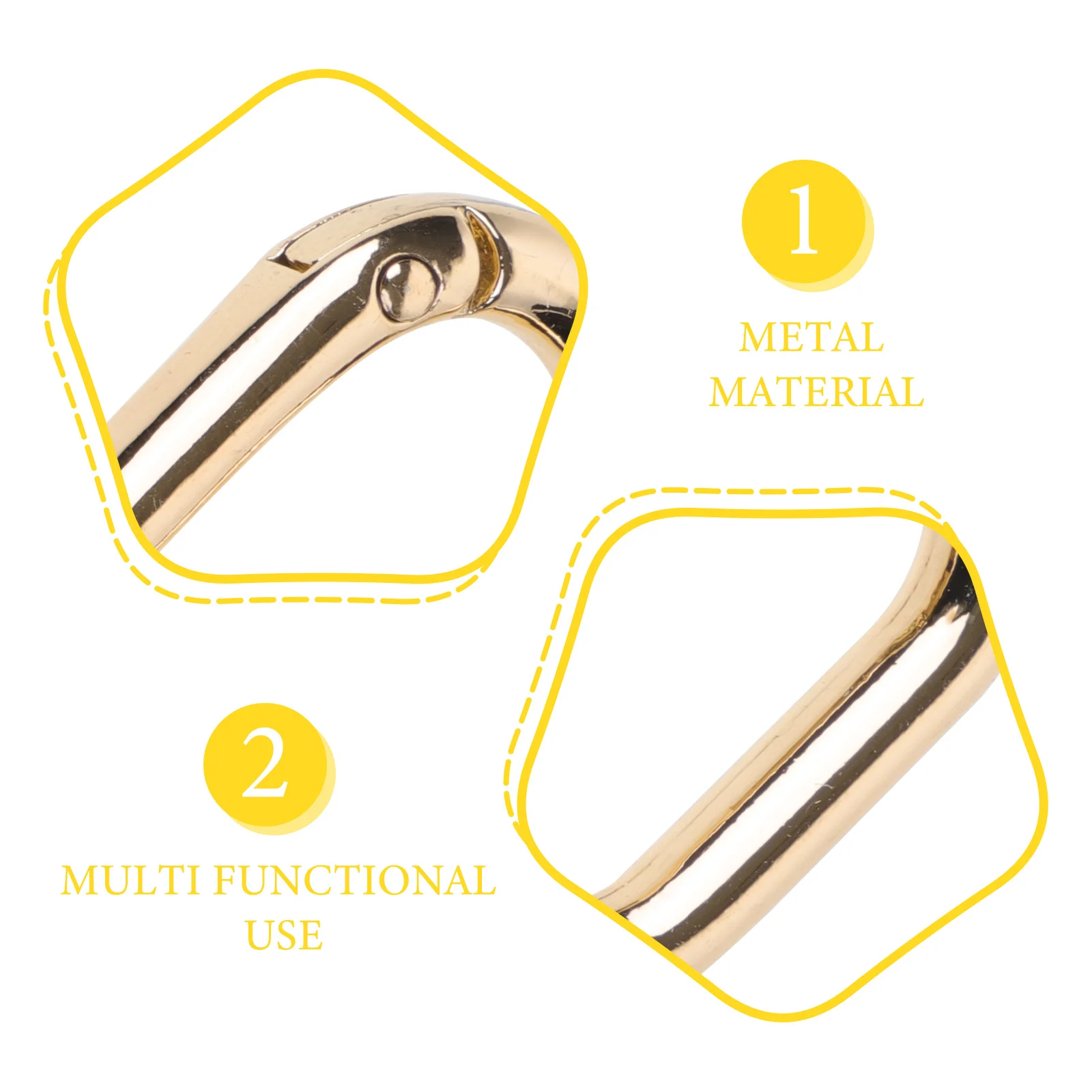 10pcs Spring Oval Shaped Carabiner Metal Snap Clip Hook For Diy Jewelry Bag Keyring Craft Decoration Hardware Accessory
10pcs Spring Oval Shaped Carabiner Metal Snap Clip Hook For Diy Jewelry Bag Keyring Craft Decoration Hardware Accessory