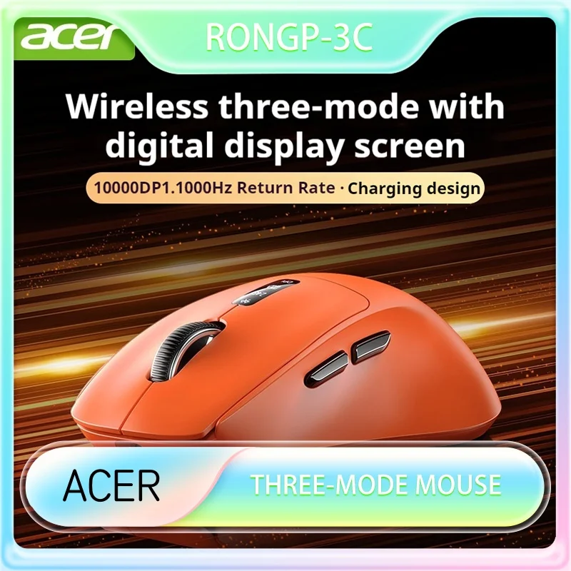 Беспроводная проводная мышь Acer Bluetooth, три режима, киберспорт, 10000 точек на дюйм, 1000 Гц, частота возврата, ключ отключения звука, бесшумный эргономичный дизайн для офиса
Беспроводная проводная мышь Acer Bluetooth, три режима, киберспорт, 10000 точек на дюйм, 1000 Гц, частота возврата, ключ отключения звука, бесшумный эргономичный дизайн для офиса