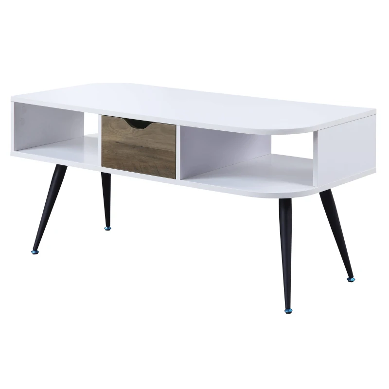 White and Black Coffee Table with 1 Drawer
White and Black Coffee Table with 1 Drawer