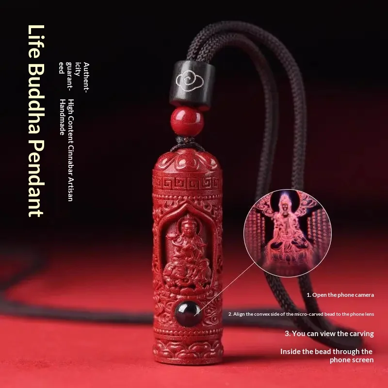 High Content Cinnabar Zodiac Guardian Pendant Projection Buddha Amulet Men and Women's Birthday Year Samantabhadra Luck Necklace
High Content Cinnabar Zodiac Guardian Pendant Projection Buddha Amulet Men and Women's Birthday Year Samantabhadra Luck Necklace