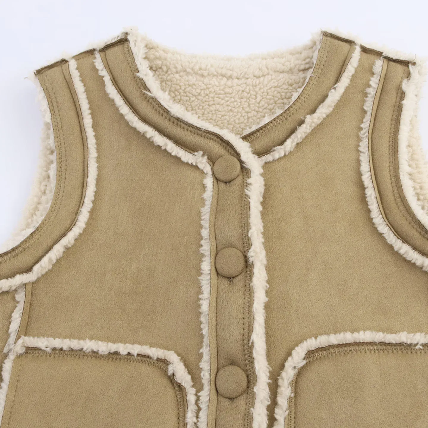 Suede Button-Up Vest 2025 Autumn New Women's Faux Suede Inteated Fur Vest Zipper Closure Color Commute Sle
Suede Button-Up Vest 2025 Autumn New Women's Faux Suede Inteated Fur Vest Zipper Closure Color Commute Sle
