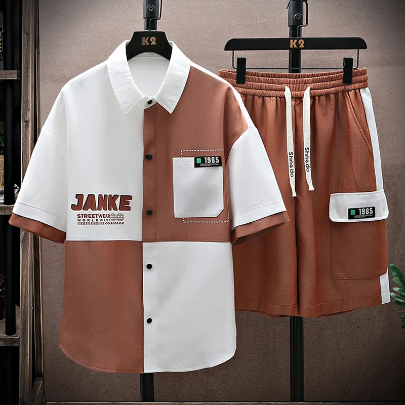 2025 New Men's Short Sleeve Shirt Shorts Set Beach Vacation Style Daily Sports Men's Set Summer Plus Size Comfortable Men's Wear
2025 New Men's Short Sleeve Shirt Shorts Set Beach Vacation Style Daily Sports Men's Set Summer Plus Size Comfortable Men's Wear