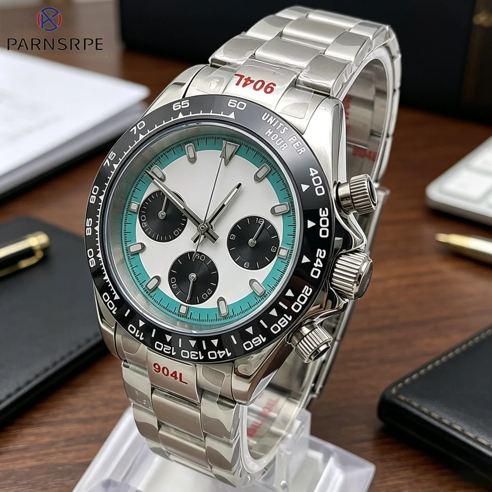 40mm Men Watches Quartz Business Watch Mens Watches Luxury Watch Men Chronograph VK63 Motion Multifunctional Time Meter
40mm Men Watches Quartz Business Watch Mens Watches Luxury Watch Men Chronograph VK63 Motion Multifunctional Time Meter