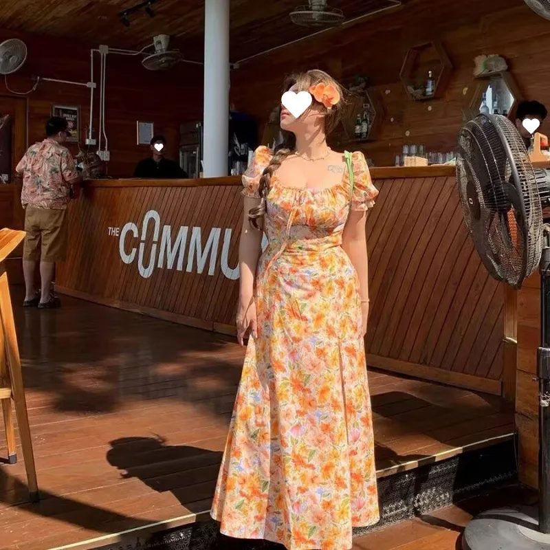 Ladies Summer Floral Ruched Bust Dress Plus Size Split Flowy Casual Party Dress
Ladies Summer Floral Ruched Bust Dress Plus Size Split Flowy Casual Party Dress