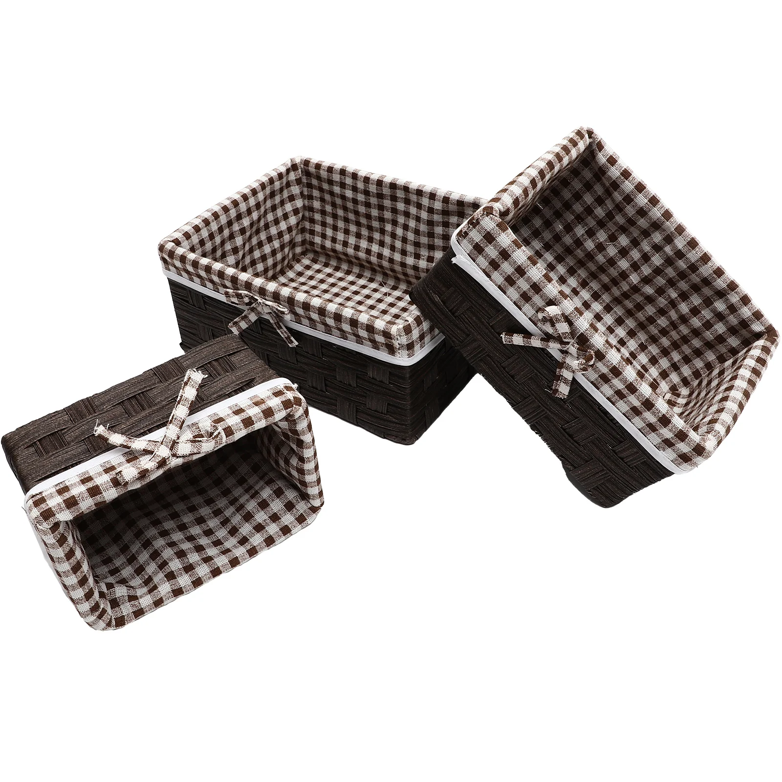 3pcs Storage Basket Woven ganizer Black Set Desk Kitchen Bedroom Bathroom Linen Container Home Supplies
3pcs Storage Basket Woven ganizer Black Set Desk Kitchen Bedroom Bathroom Linen Container Home Supplies