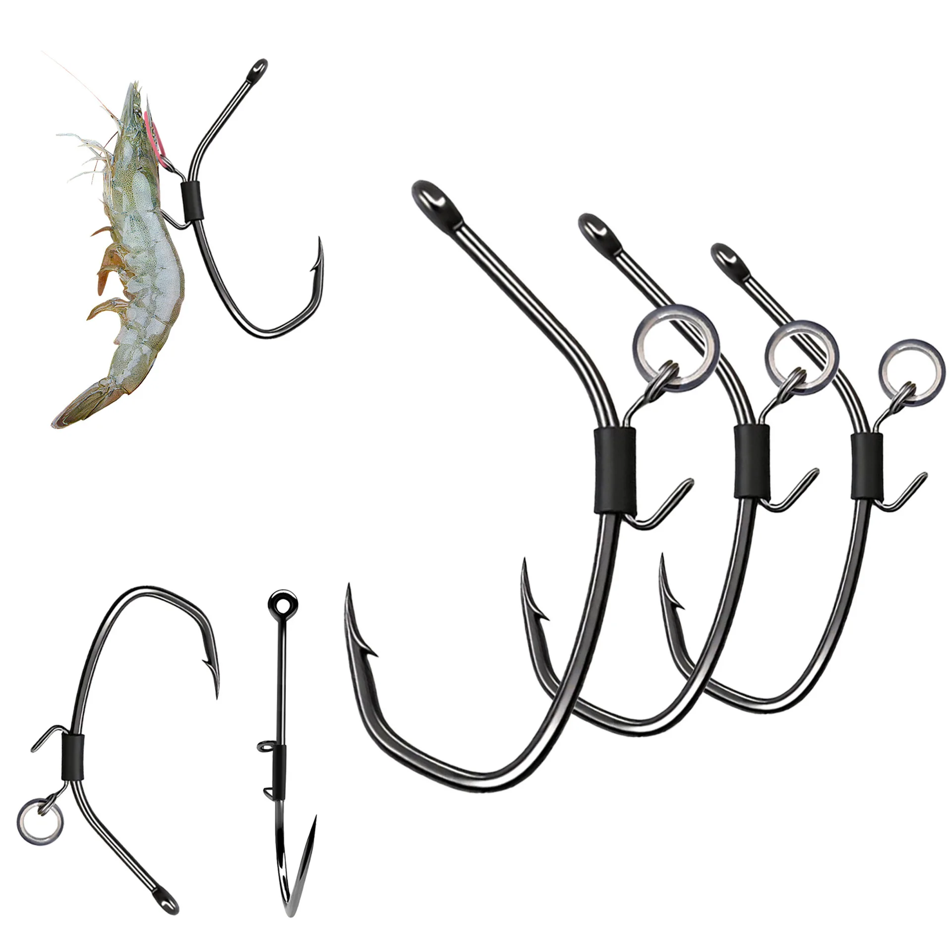 FTK Live Shrimp Hook Offset Bait Fishing Hook Catfish Beak Triangle hooks Live Bait Wide Gap Hooks Saltwater for Sea Bass Fish
FTK Live Shrimp Hook Offset Bait Fishing Hook Catfish Beak Triangle hooks Live Bait Wide Gap Hooks Saltwater for Sea Bass Fish