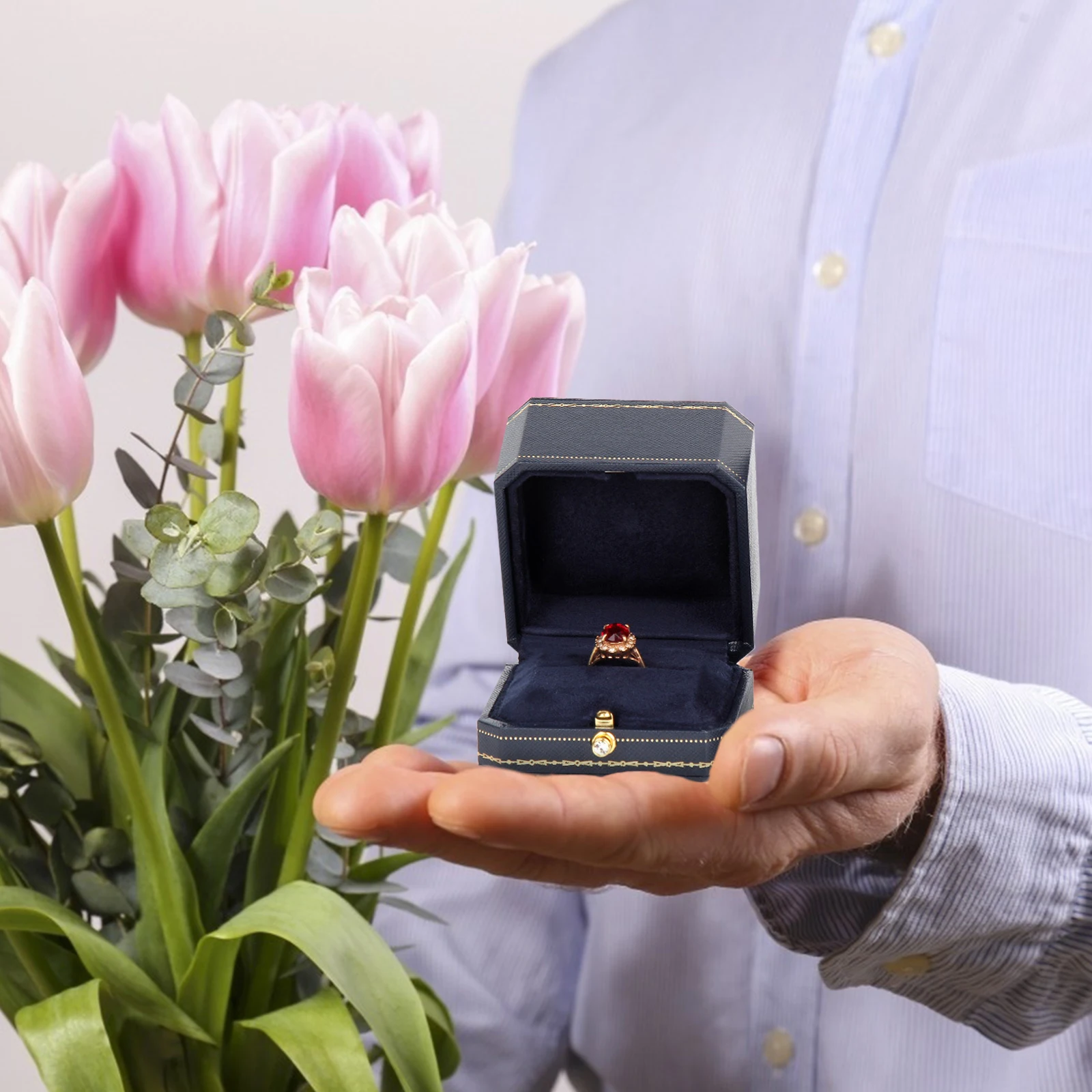 Ring Box Jewelry ganizer Necklace Storage Case Composite Material Decorative Display Bracelet Box Packaging Tool
Ring Box Jewelry ganizer Necklace Storage Case Composite Material Decorative Display Bracelet Box Packaging Tool