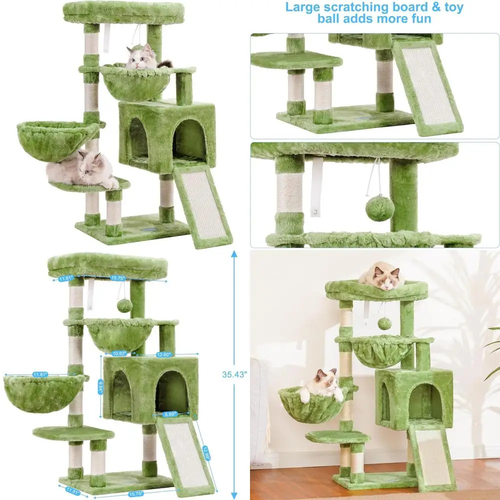 Дерево Hey-Cat, Кошачья башня или домашние кошки, Кошачий домик с большой мягкой кроватью, Уютный кондоминист, Гамаки, Сизалевые когтеточки, Большой когтеточка
Дерево Hey-Cat, Кошачья башня или домашние кошки, Кошачий домик с большой мягкой кроватью, Уютный кондоминист, Гамаки, Сизалевые когтеточки, Большой когтеточка