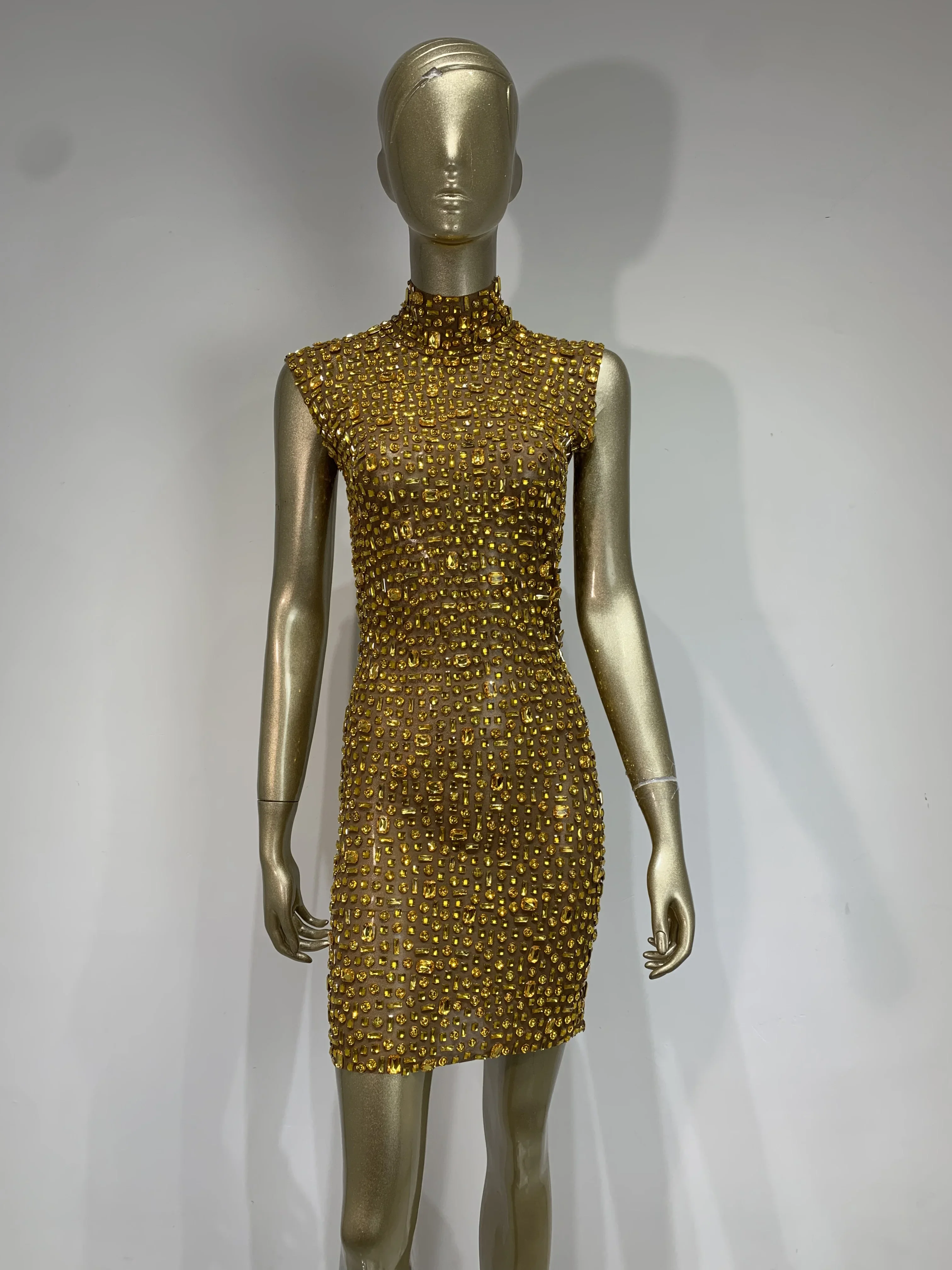 Sparkly Rhinestones Luxury Dresses Sexy Mesh Transparent Nightclub Outfit Performance Costume Elegant Party Birthday Dresses
Sparkly Rhinestones Luxury Dresses Sexy Mesh Transparent Nightclub Outfit Performance Costume Elegant Party Birthday Dresses