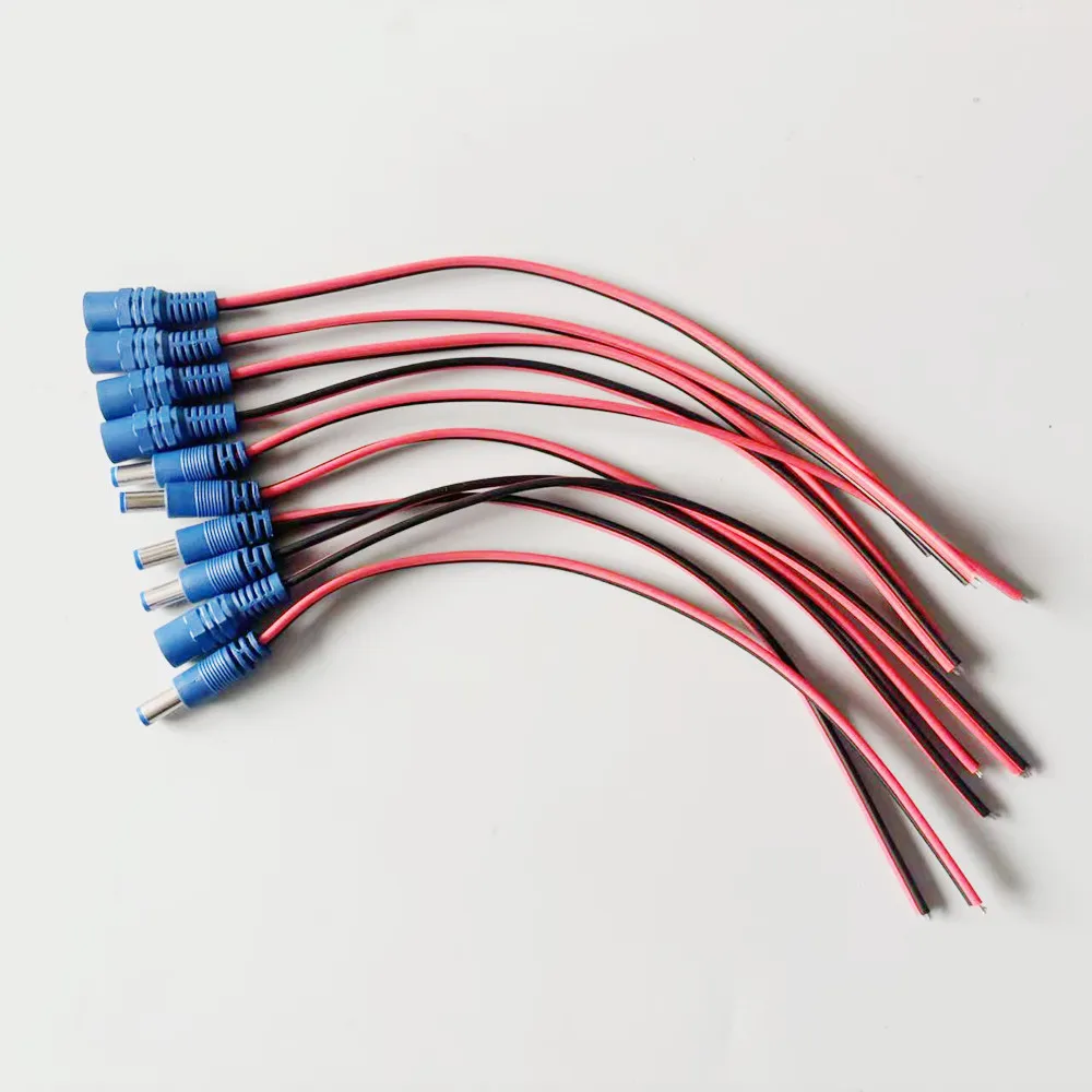 DC Power Pigtail Cable 5.5mm x 2.1mm Barrel Connector 12V 5A to Bare Wire PVC Cord for Security Camera Router LED Strip
DC Power Pigtail Cable 5.5mm x 2.1mm Barrel Connector 12V 5A to Bare Wire PVC Cord for Security Camera Router LED Strip