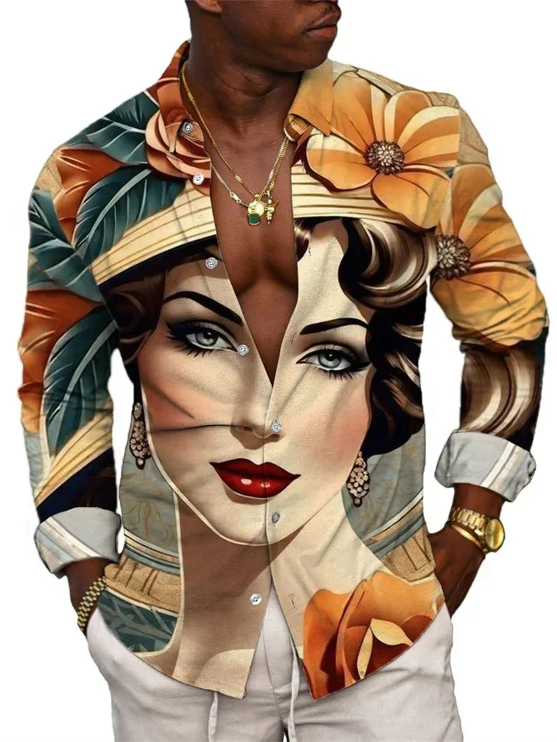 Men's Classic Style Button Long Sleeve Shirt with 3D Luxury Watercolor Pattern Retro Design Fashion Casual Spring and Summer Clo
Men's Classic Style Button Long Sleeve Shirt with 3D Luxury Watercolor Pattern Retro Design Fashion Casual Spring and Summer Clo