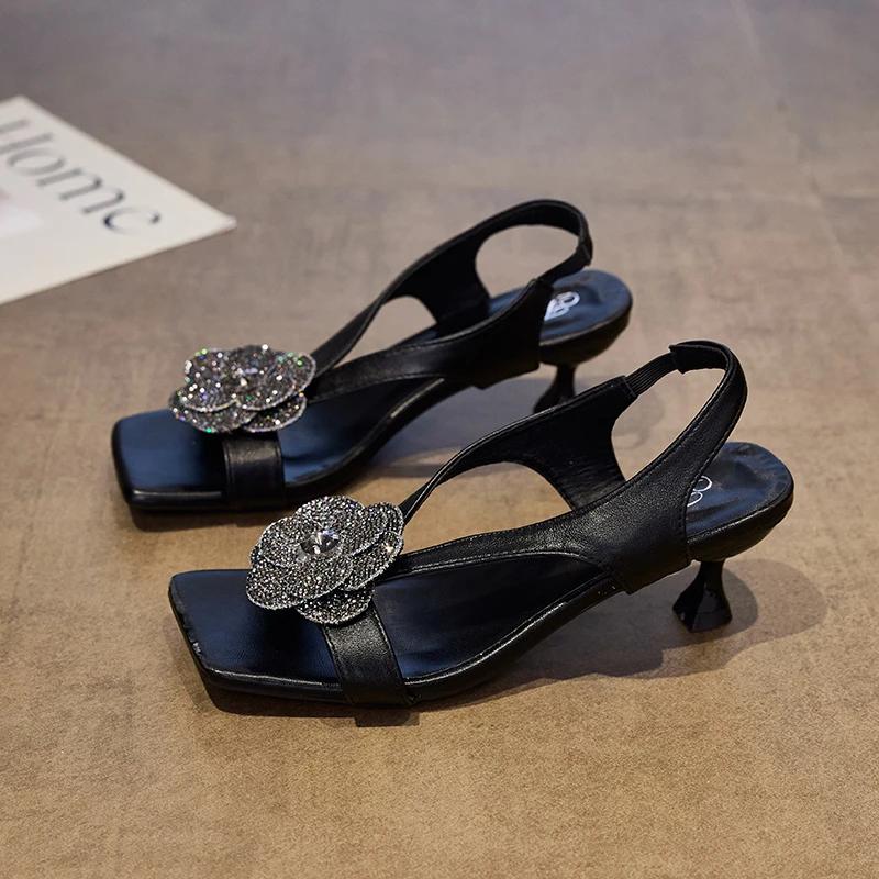 Women's Square-Toe Rhinestone Strap Sandals, Fairy Style, 2026 Summer New Slimming Versatile Lightweight High Heels
Women's Square-Toe Rhinestone Strap Sandals, Fairy Style, 2026 Summer New Slimming Versatile Lightweight High Heels