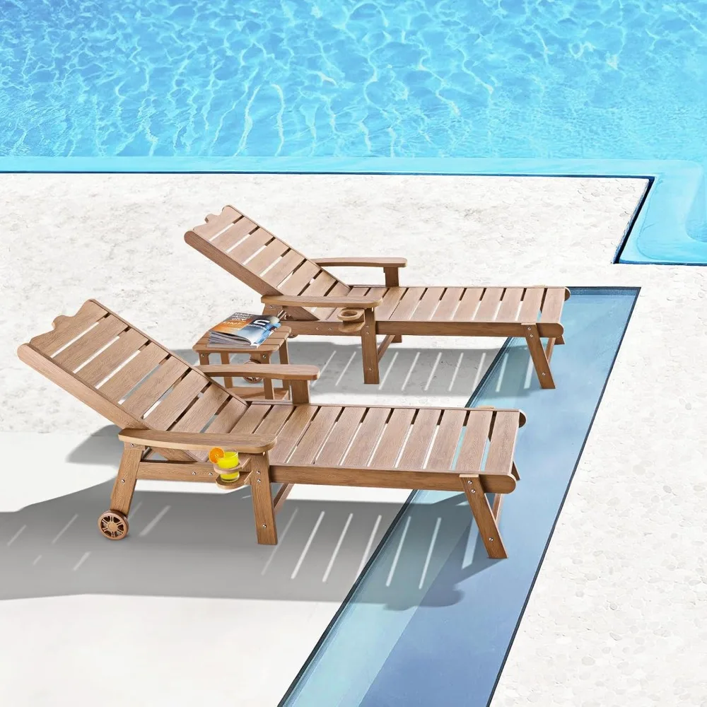 A set of 2 terrace lounge chairs with 5-level adjustable backrests, 350 pound capacity, HDPS material outdoor lounge chairs
A set of 2 terrace lounge chairs with 5-level adjustable backrests, 350 pound capacity, HDPS material outdoor lounge chairs