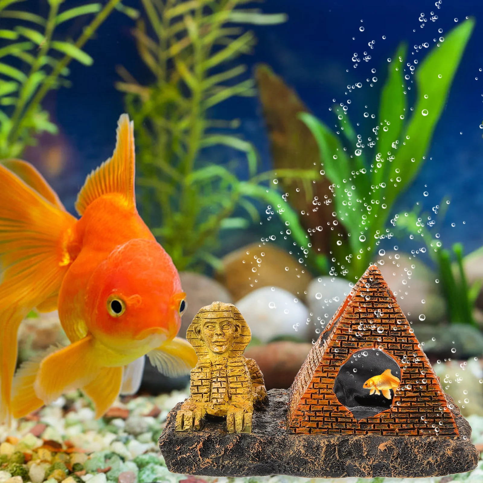 Pyramid Shaped Resin Aquarium Decoration Lion Statue Fish Tank Ornament Hiding Shelter
Pyramid Shaped Resin Aquarium Decoration Lion Statue Fish Tank Ornament Hiding Shelter