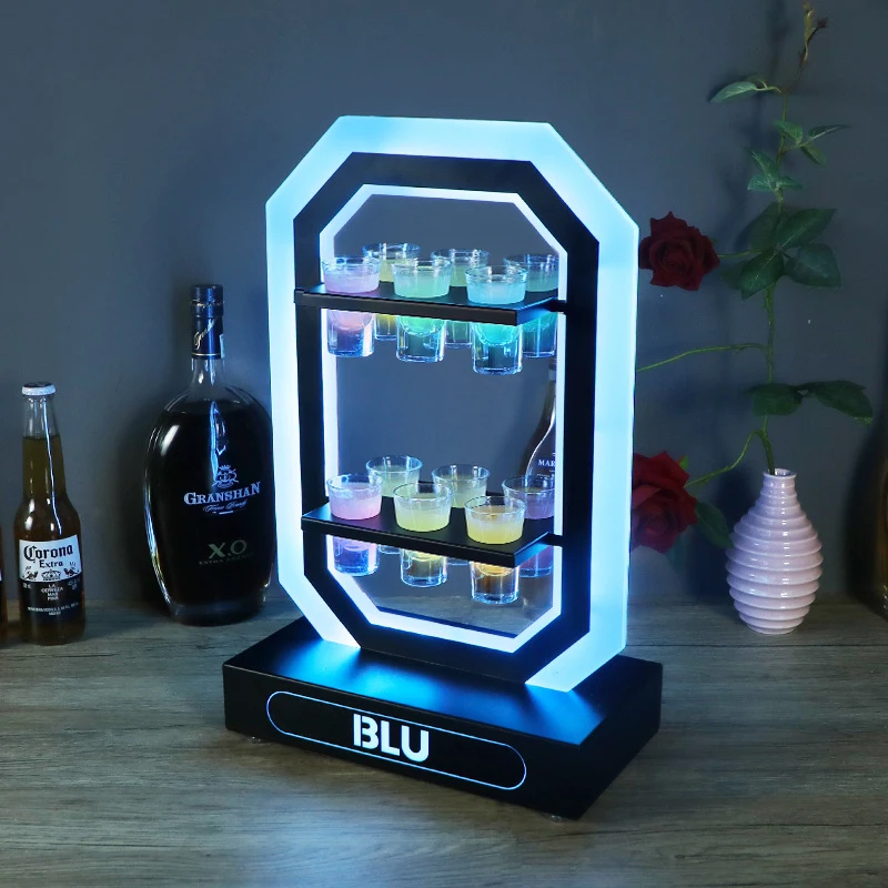 Bar KTV luminous cup holder nightclub rectangular acrylic cocktail LED rechargeable metal cup holder wine rack
Bar KTV luminous cup holder nightclub rectangular acrylic cocktail LED rechargeable metal cup holder wine rack