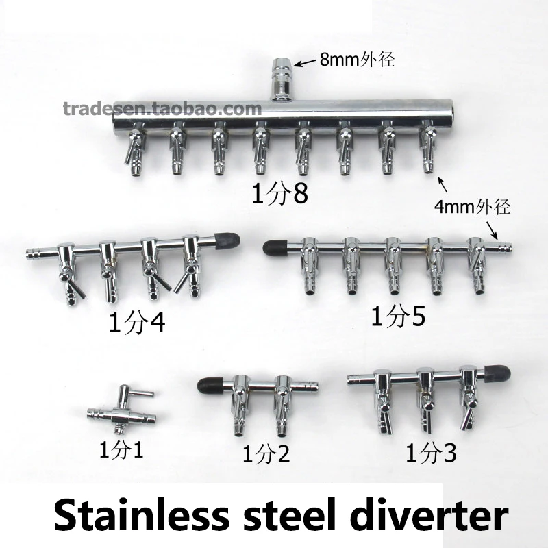Stainless Steel Aquarium Oxygen Air Flow Control Valve Manifold Splitter Adjustable Regulator for Fish Tank Air Pump Multi-port
Stainless Steel Aquarium Oxygen Air Flow Control Valve Manifold Splitter Adjustable Regulator for Fish Tank Air Pump Multi-port