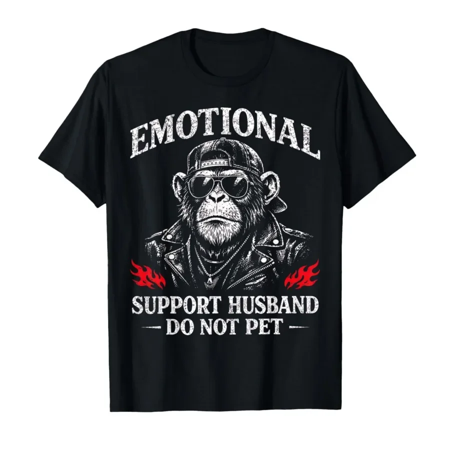 Emotional Support Husband Do Not Pet Funny Monkey Sarcasm T-shirt For Men Women 100% Cotton T Shirts Short Sleeve Tops 0420-1
Emotional Support Husband Do Not Pet Funny Monkey Sarcasm T-shirt For Men Women 100% Cotton T Shirts Short Sleeve Tops 0420-1