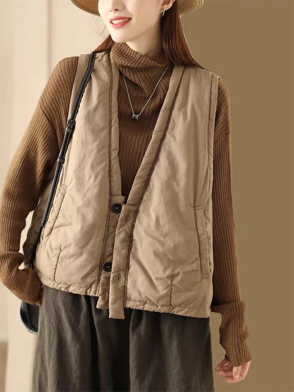 Женский однотонный хлопковый жилет с v-образным вырезом в стиле ретро, повседневная майка на бретелях, обычная длина, одна пуговица
Женский однотонный хлопковый жилет с v-образным вырезом в стиле ретро, повседневная майка на бретелях, обычная длина, одна пуговица