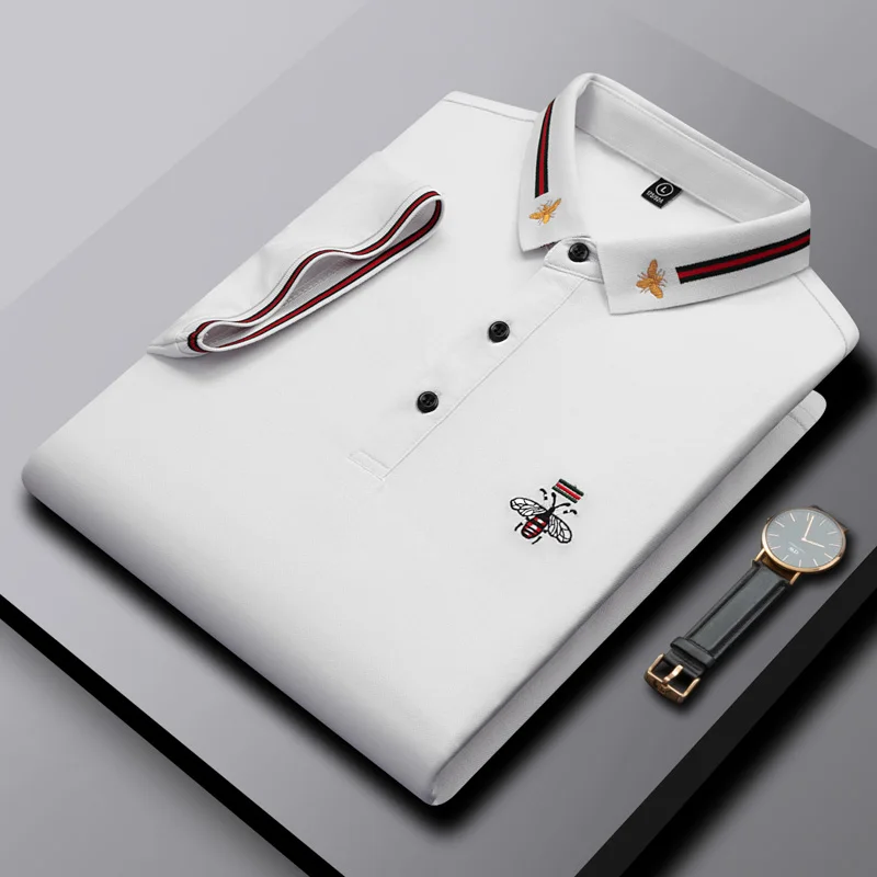 Summer men's short sleeve shirt high-end brand embroidered polo shirt cotton blend business casual comfortable breathableT-shirt
Summer men's short sleeve shirt high-end brand embroidered polo shirt cotton blend business casual comfortable breathableT-shirt