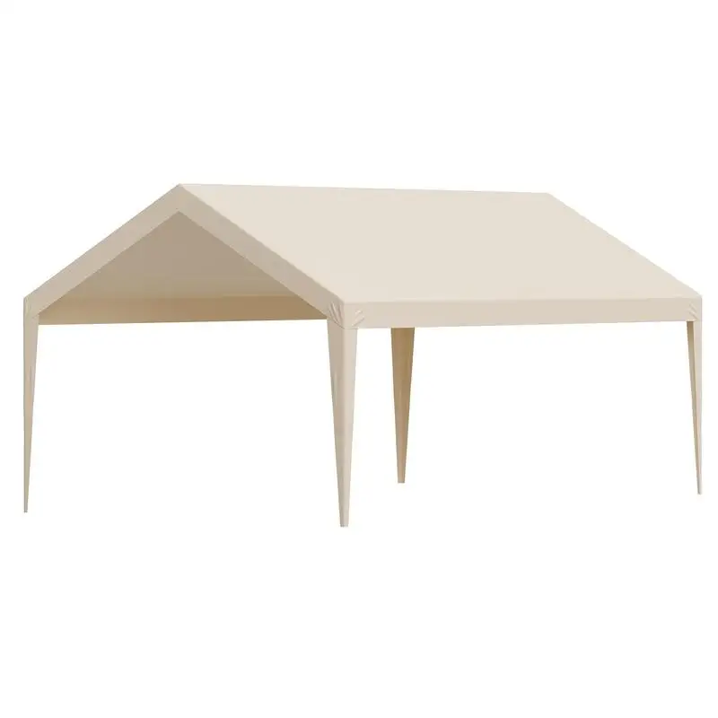 Carport replacement roof, 3.65 x 6.09 m, portable garage tent tarpaulin, UV-resistant car shelter tarpaulin, carport cover with ball catching nets, beige, frame not included
Carport replacement roof, 3.65 x 6.09 m, portable garage tent tarpaulin, UV-resistant car shelter tarpaulin, carport cover with ball catching nets, beige, frame not included