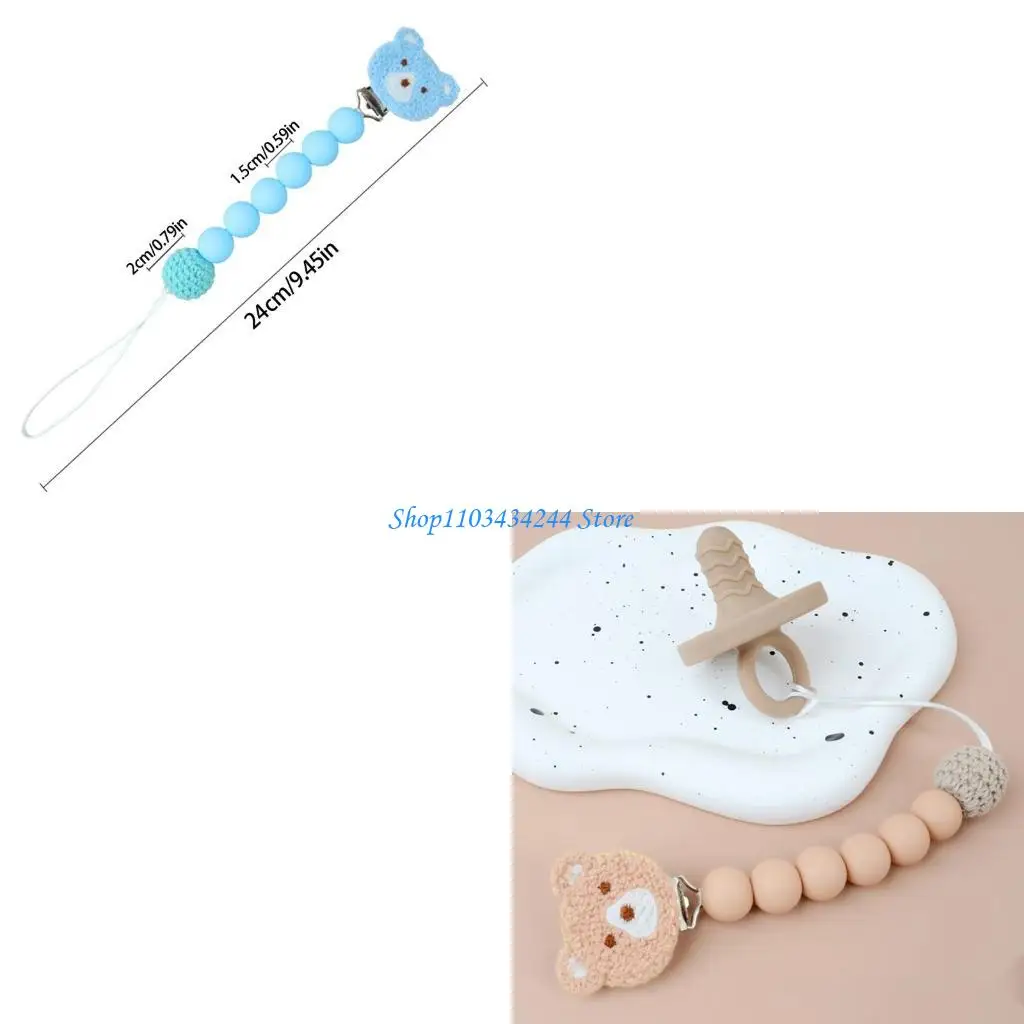 Uprgades Bear Pacifier Clip Pacifier Holder for Kids Care Essential for Parents
Uprgades Bear Pacifier Clip Pacifier Holder for Kids Care Essential for Parents