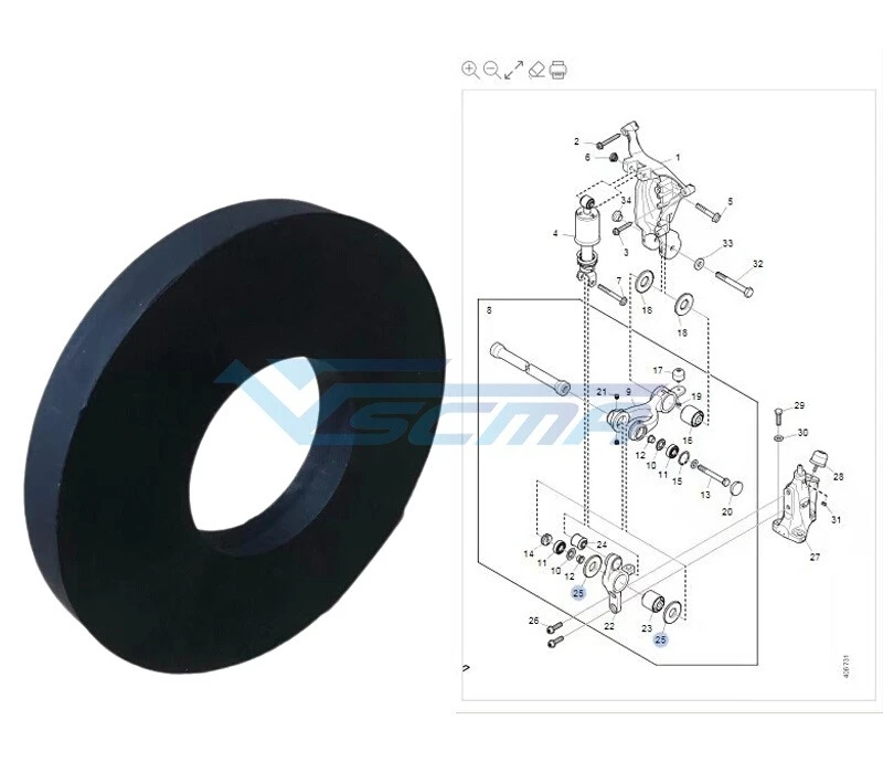 1 шт. для переворачивающегося кронштейна кабины SCANIA, резиновая накладка 2031803 2285646
1 шт. для переворачивающегося кронштейна кабины SCANIA, резиновая накладка 2031803 2285646