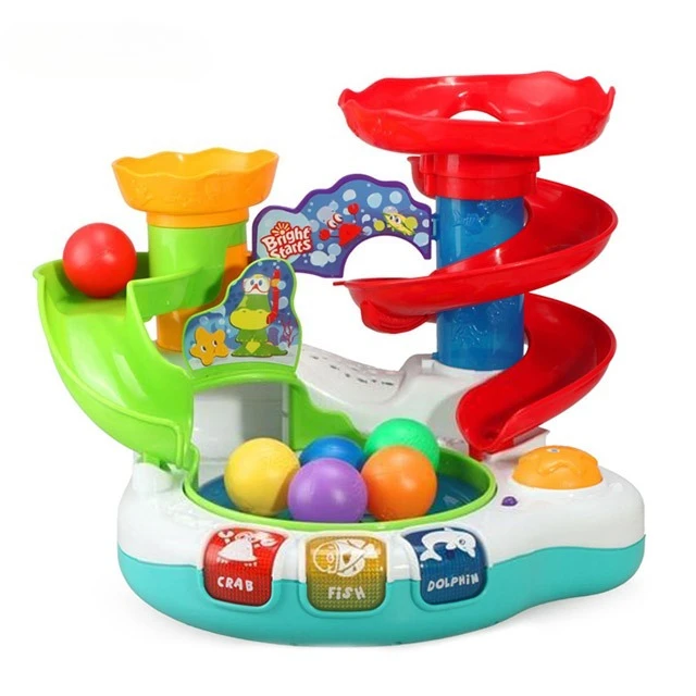 Easy to play children's education spinning ball marble running toy set electric rolling ball toy slide
Easy to play children's education spinning ball marble running toy set electric rolling ball toy slide