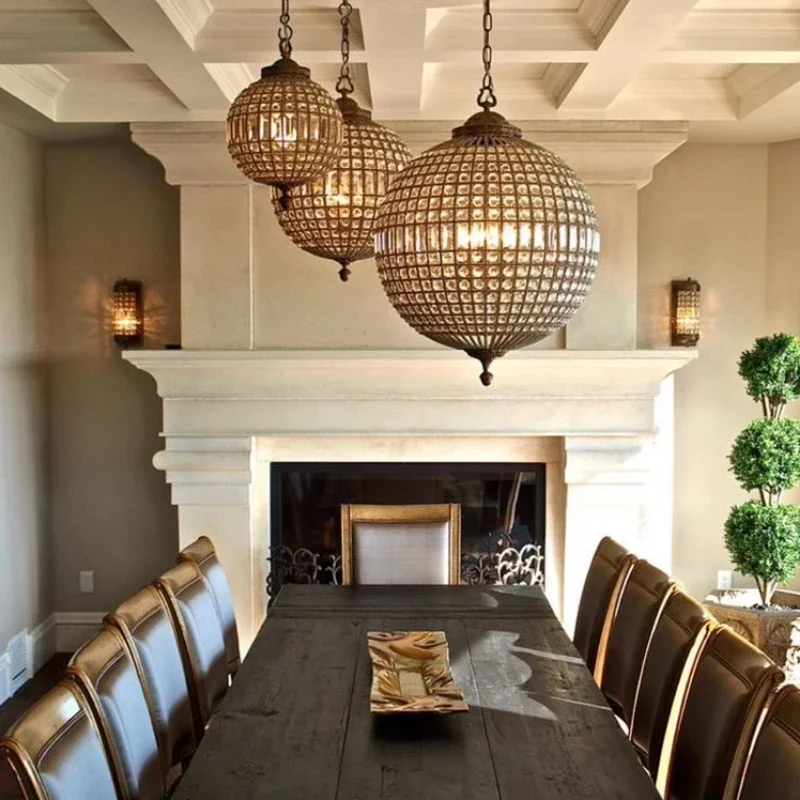 Vintage Globe Shaped Crystal Chandelier Creative Spherical Living Room Bedroom Villa Dining Room Hotel Engineering Chandelier
Vintage Globe Shaped Crystal Chandelier Creative Spherical Living Room Bedroom Villa Dining Room Hotel Engineering Chandelier