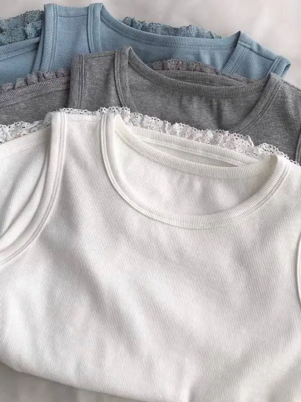 plus Size Women's Lace Trim Casual Sleeveless T-Shirt Summer Slimming Top Large Size Fashionable Small Vest Breathable Skin-F...
plus Size Women's Lace Trim Casual Sleeveless T-Shirt Summer Slimming Top Large Size Fashionable Small Vest Breathable Skin-F...