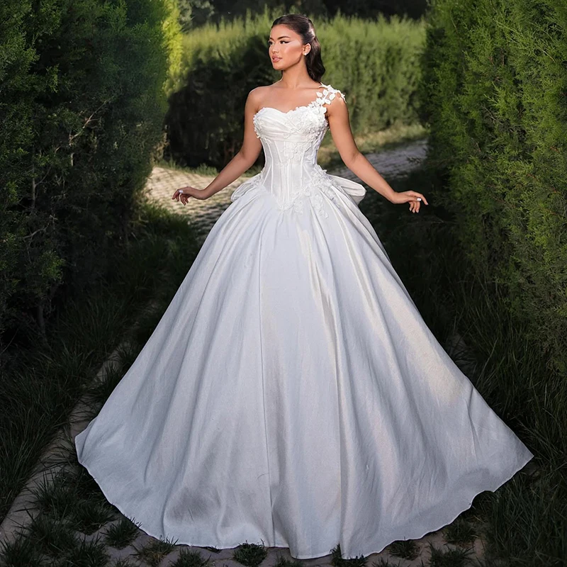 Eightree White A-Line Wedding Dresses Sweetheart Appliques Corset Maxi Bridal Dress Simple Evening Wedding Prom Gowns Customized
Eightree White A-Line Wedding Dresses Sweetheart Appliques Corset Maxi Bridal Dress Simple Evening Wedding Prom Gowns Customized