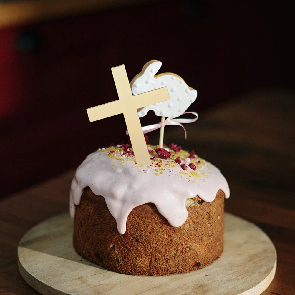 12Pcs Cross Acrylic Cake Topper Detailed Elegant Design for First Communion Shower Wedding Birthday Cupcakes
12Pcs Cross Acrylic Cake Topper Detailed Elegant Design for First Communion Shower Wedding Birthday Cupcakes