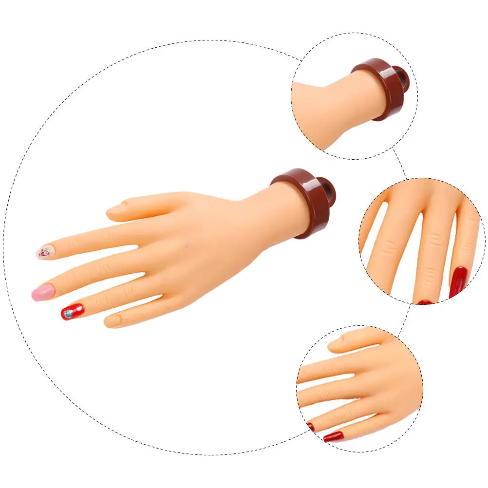 Manicure Training Hand Fake Nail Art Practice Tool Lightweight Reusable PVC False Hand for Beginners Nail Art Salon Use
Manicure Training Hand Fake Nail Art Practice Tool Lightweight Reusable PVC False Hand for Beginners Nail Art Salon Use