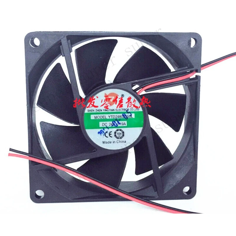 S+ Yingtian YTD248025S0L cooling fan DC24V 0.19A 8CM 2-wire
S+ Yingtian YTD248025S0L cooling fan DC24V 0.19A 8CM 2-wire