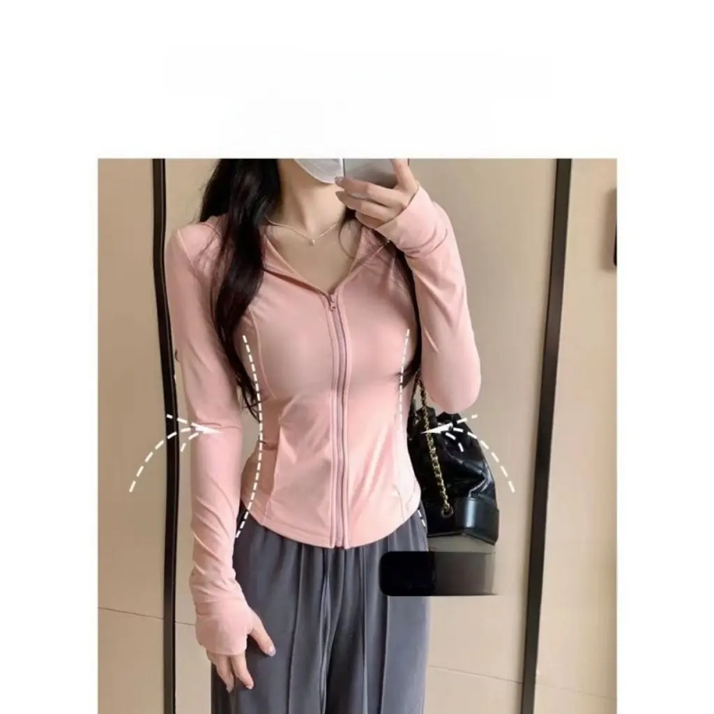 Women's Pure Desire Style Ice Silk Sunscreen Suit Cardigan Slim-Fit Short Coat with Hood Breathable Thin Summer Top
Women's Pure Desire Style Ice Silk Sunscreen Suit Cardigan Slim-Fit Short Coat with Hood Breathable Thin Summer Top