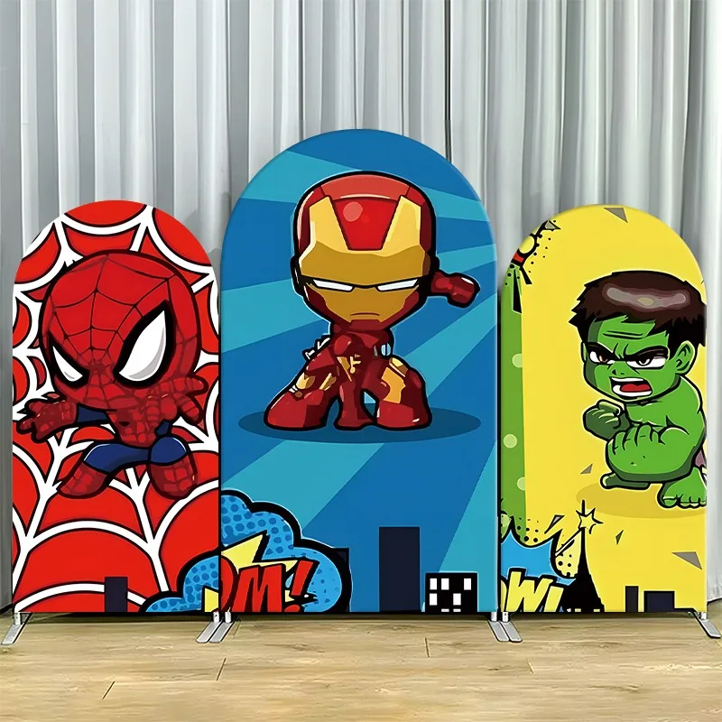 Arch Backdrop Cover Single Side Spider Man Iron Hulk Comic Superhero Party Decoration Photo Booth Background Props Room Decor
Arch Backdrop Cover Single Side Spider Man Iron Hulk Comic Superhero Party Decoration Photo Booth Background Props Room Decor