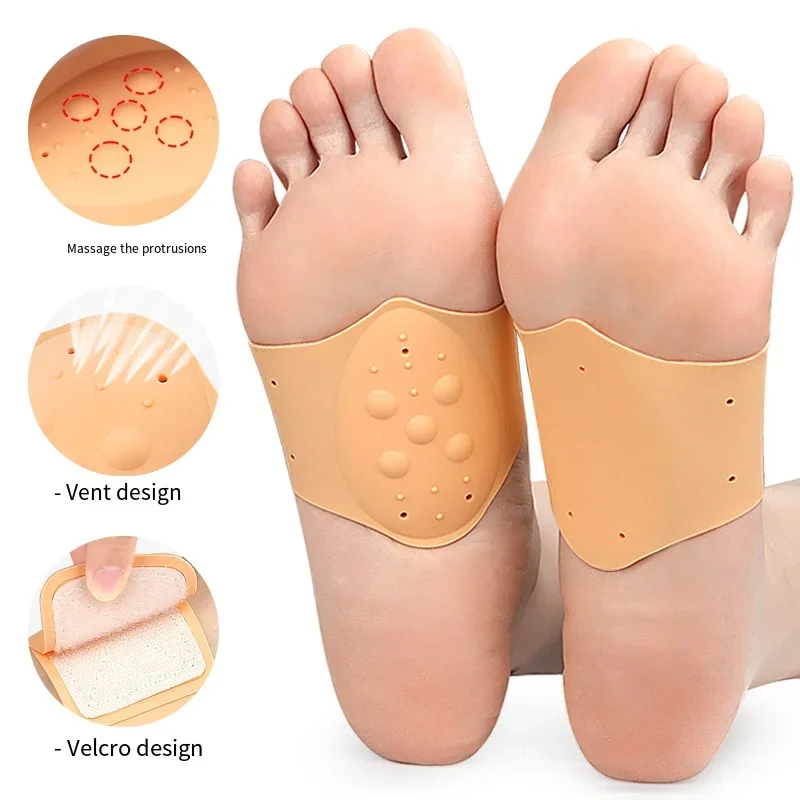 1 Pair Silicone Arch Support Insoles Soft Shock Absorption Orthosis Adjustable Flat Foot Breathable Arch Trainer Foot Orthotic
1 Pair Silicone Arch Support Insoles Soft Shock Absorption Orthosis Adjustable Flat Foot Breathable Arch Trainer Foot Orthotic