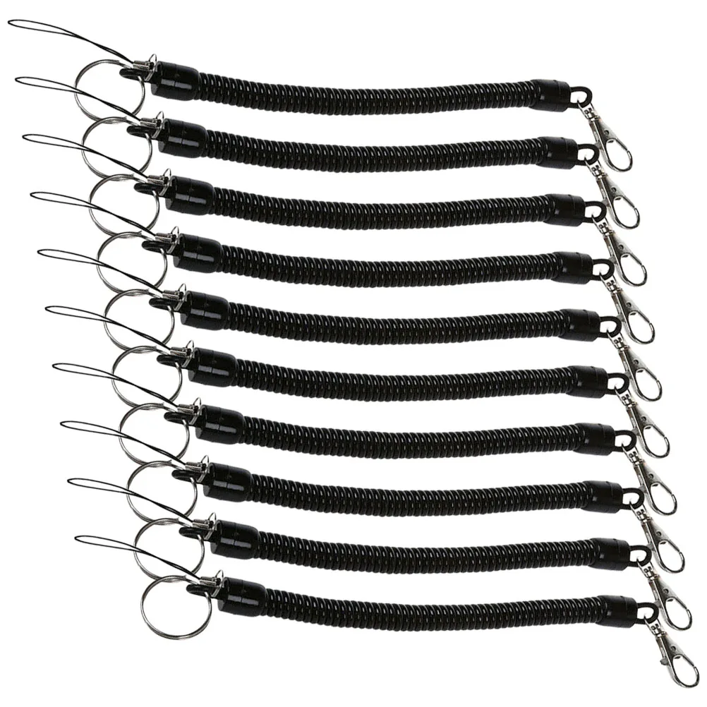 10pcs Spring Keychain Retractable Coil Key Ring Multipurpose Lanyard Rope Camping Hiking Stainless Steel Rubber
10pcs Spring Keychain Retractable Coil Key Ring Multipurpose Lanyard Rope Camping Hiking Stainless Steel Rubber