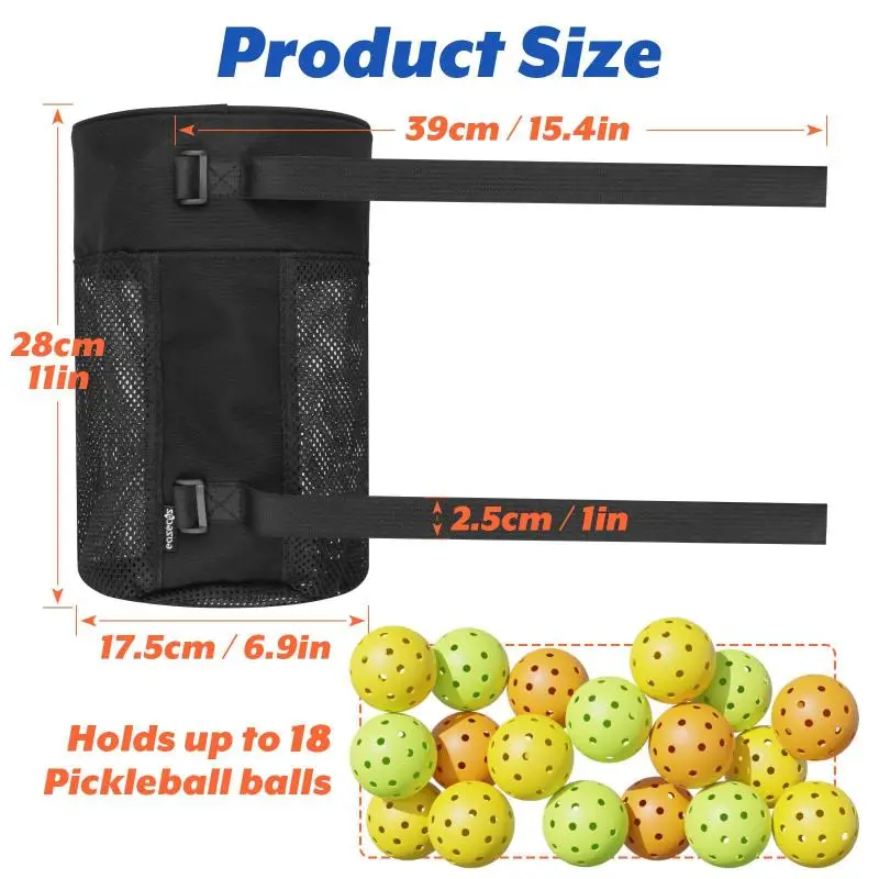 Portable Pickleball Mesh Bag, Ball Storage Organizer for Athletes
Portable Pickleball Mesh Bag, Ball Storage Organizer for Athletes