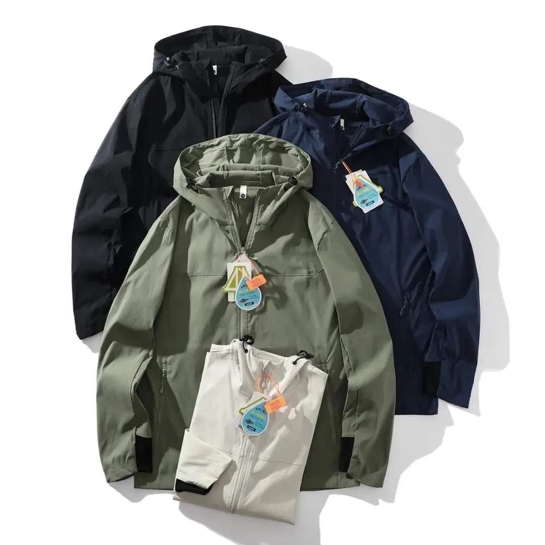 Outdoor Men's Stand Collar Soft ell Jaet 3D Tailoring Autumn New Sle Trendy Zipper Decoration Windproof Polyester Nylon
Outdoor Men's Stand Collar Soft ell Jaet 3D Tailoring Autumn New Sle Trendy Zipper Decoration Windproof Polyester Nylon