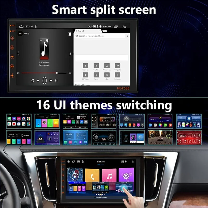 Reliable-Double Din Android 13 Car Stereo 7 Inch Touch Screen Car Radio With GPS Navigation Bluetooth Mirror Link Backup Camera
Reliable-Double Din Android 13 Car Stereo 7 Inch Touch Screen Car Radio With GPS Navigation Bluetooth Mirror Link Backup Camera