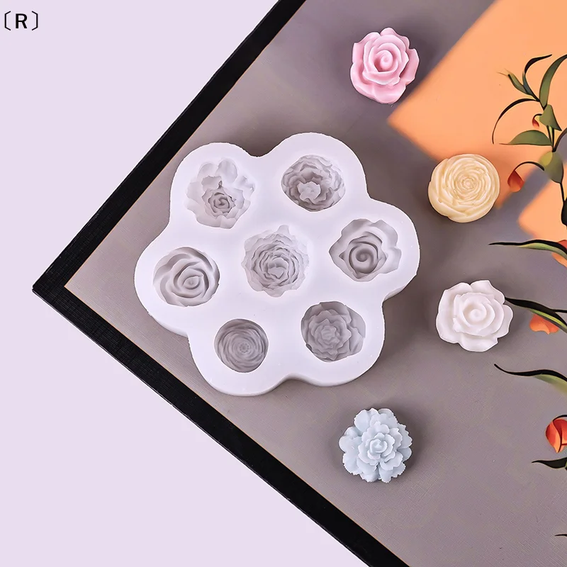 〔R〕7 In 1 Flower Silicone Molds 3D Rose Peony Chocolate Cake Baking Mold Handmade Candle Soap Gypsum Resin Handicraft Tools
〔R〕7 In 1 Flower Silicone Molds 3D Rose Peony Chocolate Cake Baking Mold Handmade Candle Soap Gypsum Resin Handicraft Tools