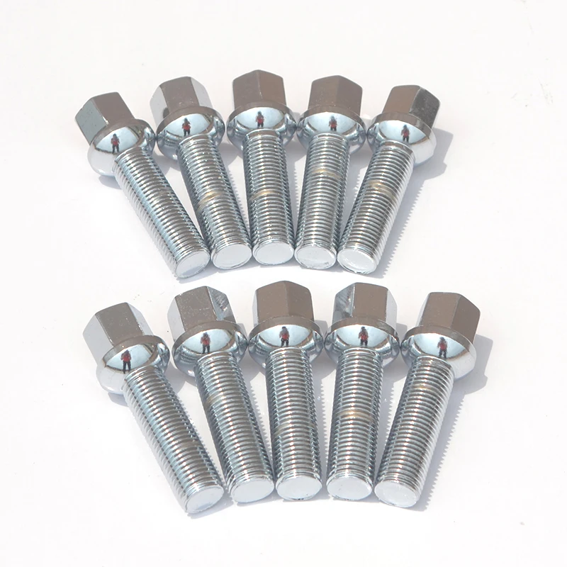 10pcs High-Strength Wheel Bolts M12x1.5 M14x1.5 M14x1.25 15x1.25 Ball Seat - 40-65mm Thread for Mercedes-Benz Audi VW Porsche
10pcs High-Strength Wheel Bolts M12x1.5 M14x1.5 M14x1.25 15x1.25 Ball Seat - 40-65mm Thread for Mercedes-Benz Audi VW Porsche