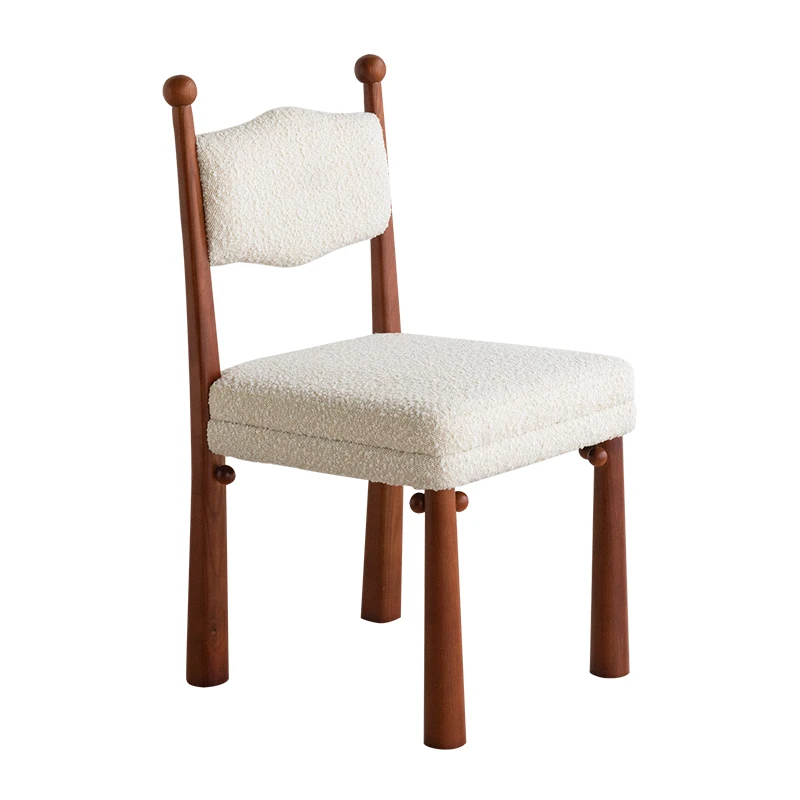 Retro simple solid wood home dining chair designer medieval light luxury leisure chair bedroom makeup lamb wool chair
Retro simple solid wood home dining chair designer medieval light luxury leisure chair bedroom makeup lamb wool chair