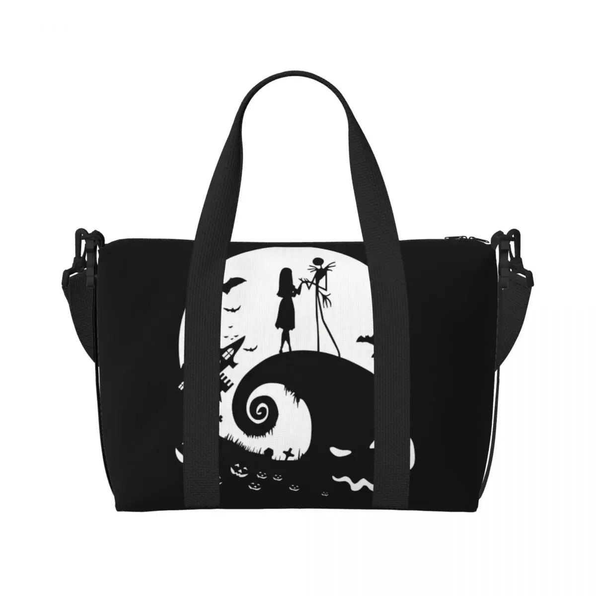 Custom Jack S-Skellingtones Tote Bag Women Big Capacity Nightmare Before Christmas Gym Beach Travel Bags
Custom Jack S-Skellingtones Tote Bag Women Big Capacity Nightmare Before Christmas Gym Beach Travel Bags