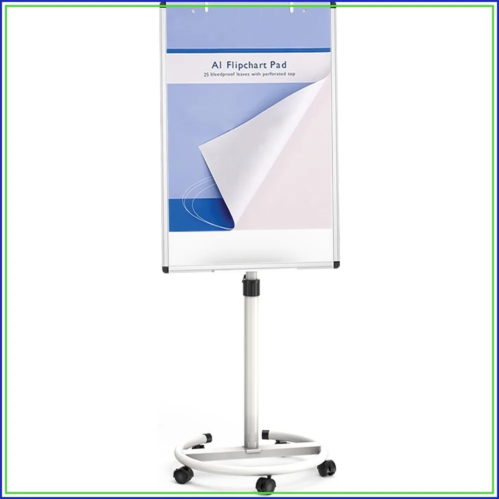 36x24 Magnetic Mobile Whiteboard with Easel Flipchart Stand, Rolling Dry Erase Board with Paper Pad
36x24 Magnetic Mobile Whiteboard with Easel Flipchart Stand, Rolling Dry Erase Board with Paper Pad