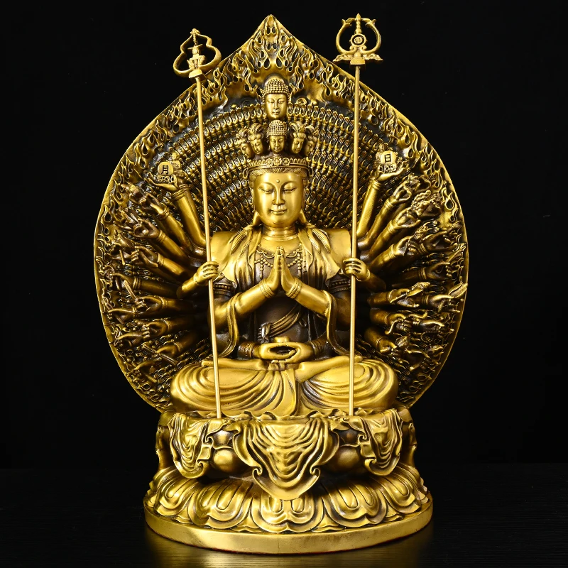 19"Tibetan Temple Collection Old Brass 1000 arm Guanyin Cundhi Bodhisattva Sitting Buddha Backlight Lotus Terrace Worship Hall
19"Tibetan Temple Collection Old Brass 1000 arm Guanyin Cundhi Bodhisattva Sitting Buddha Backlight Lotus Terrace Worship Hall